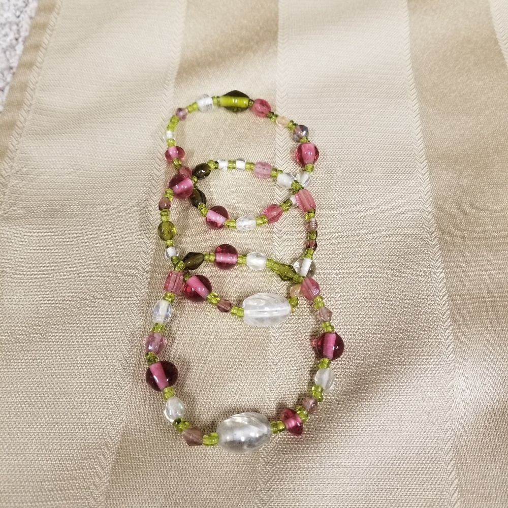 Trio of Glass Bracelets